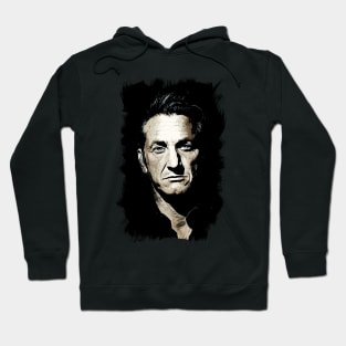 Sean Penn Abstract Portrait Fan Art Tribute to a Legend Hoodie